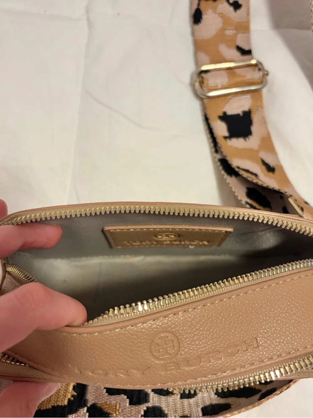 Tory Burch pebbled leather